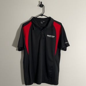 Big O Tires black and red polo medium